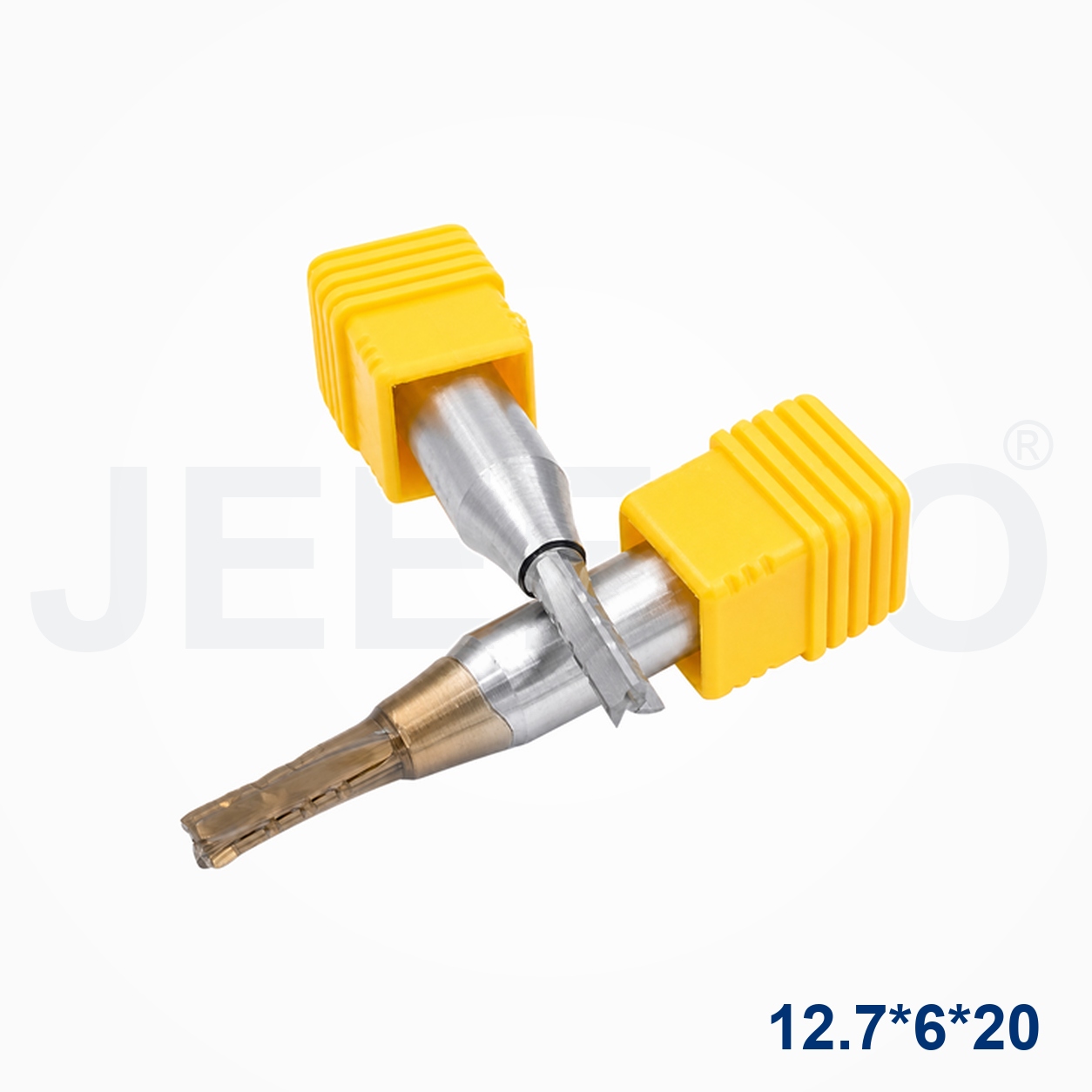 12.7x6x20 3-Flute TCT Straight Cutter detail view 2