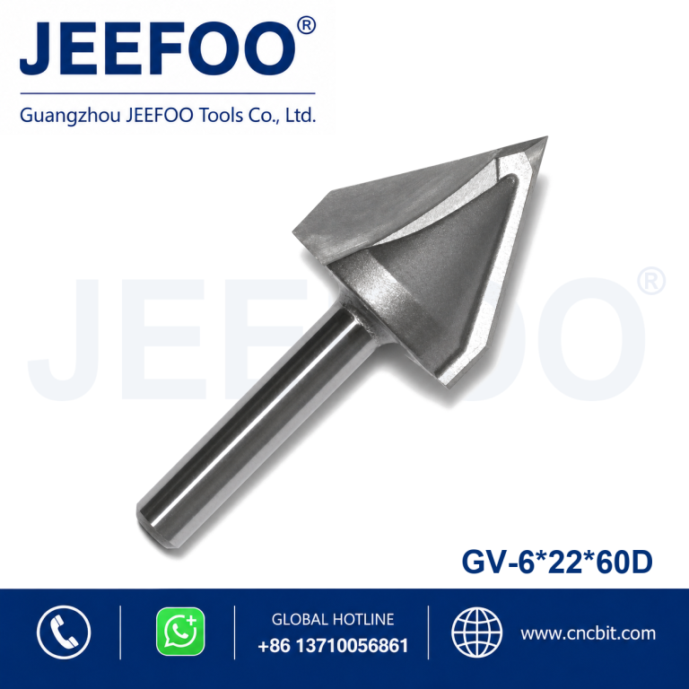 6x22x60D 3D V Groove Engraving Bits for CNC Woodworking product image