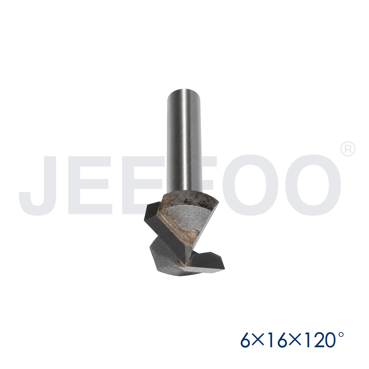 6x16x120D woodworking V groove router bit detail