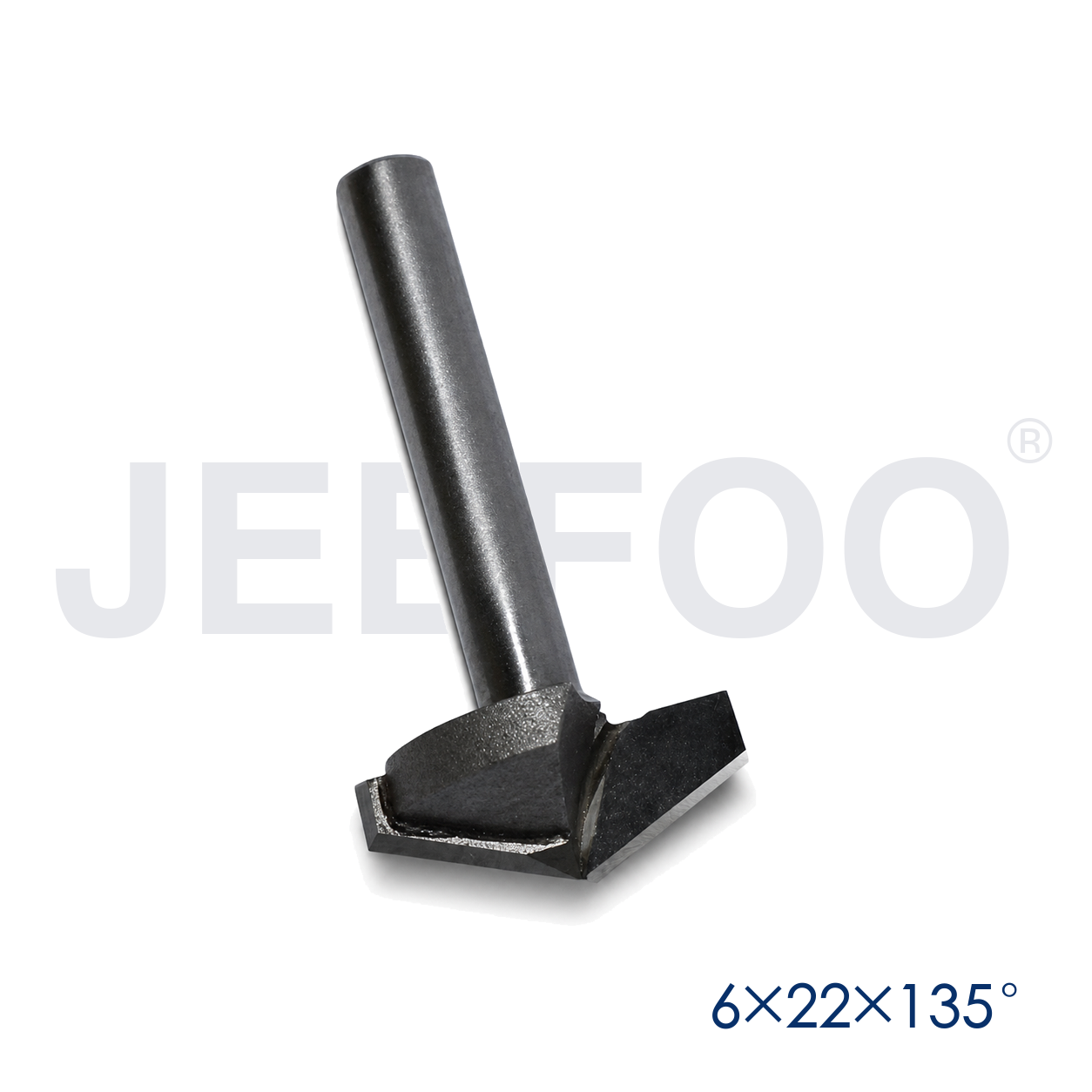 6x22x135D woodworking V groove router bit detail