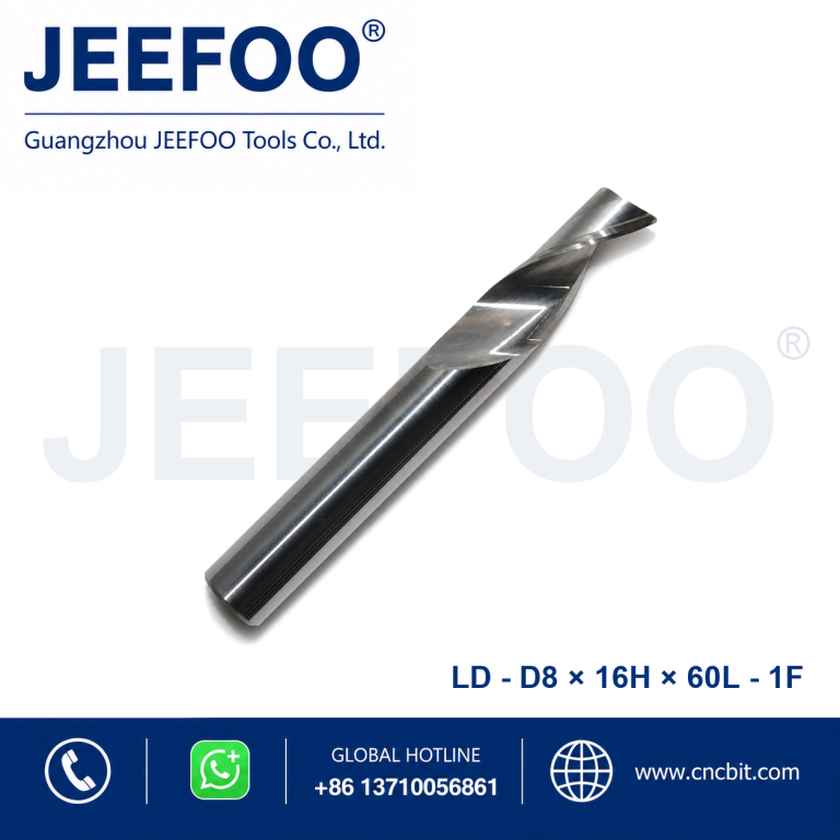 8x16Hx60L Aluminum Single Blade Cutter for CNC Aluminum Machining product image