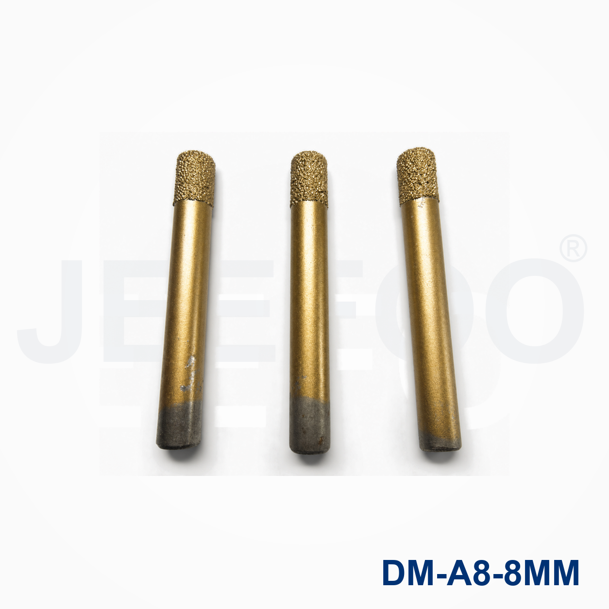 8mm Brazed Diamond Flat Bottom Stone Bit detail 2