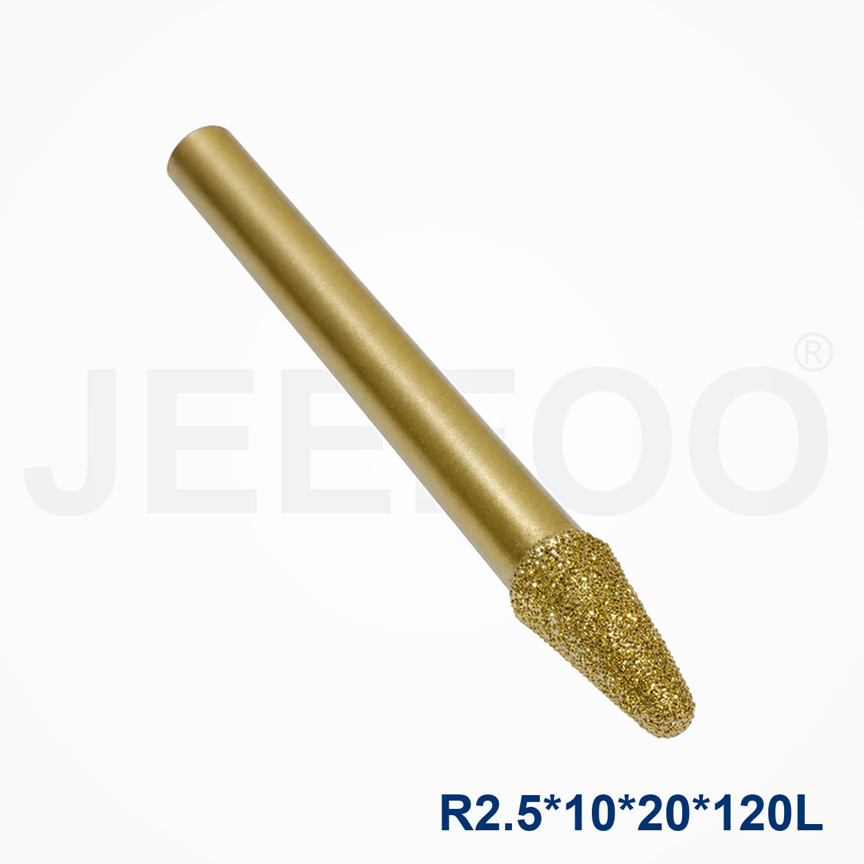 R2.5x10x20x120L Brazed Diamond Stone Bit detail 2