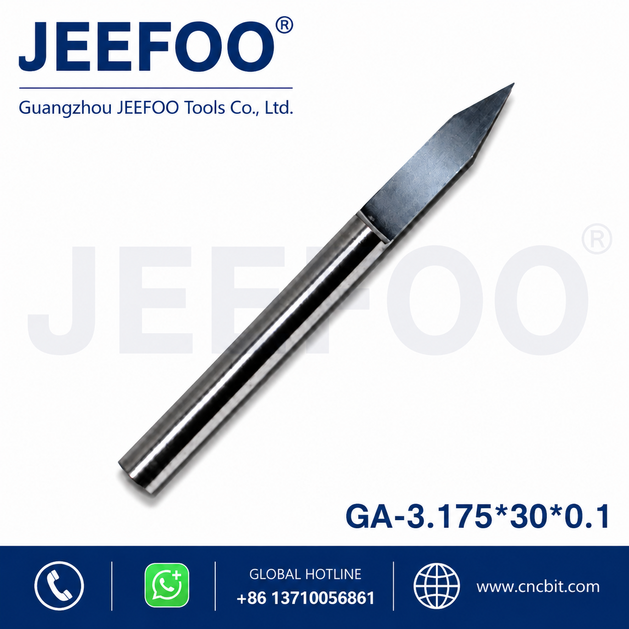 3.175mm flat bottom engraving bit supplied in Guangzhou Guangdong