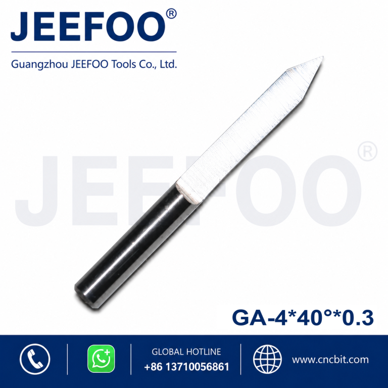 4*40degree*0.3 Flat Bottom Wood Engraving Router Bits, Sharp Solid Carbide Tool on 3D Woodworking Relief Machining