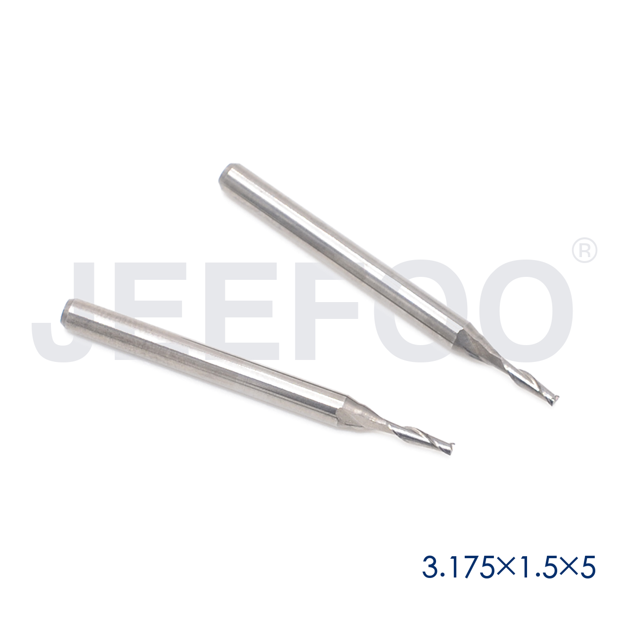3.175x1.5x5 double flute CNC cutting tool