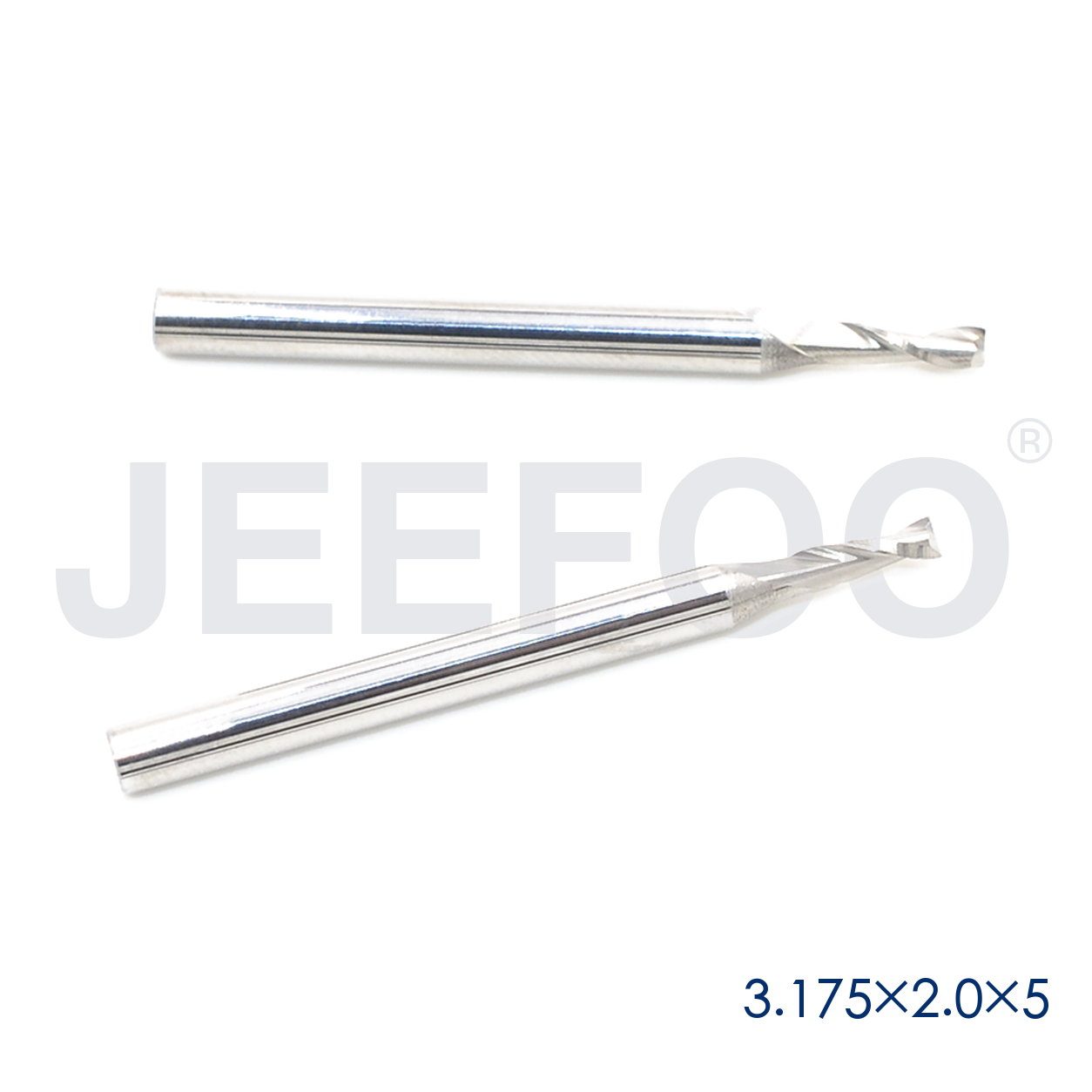 3.175x2.0x5 double flute CNC cutting tool