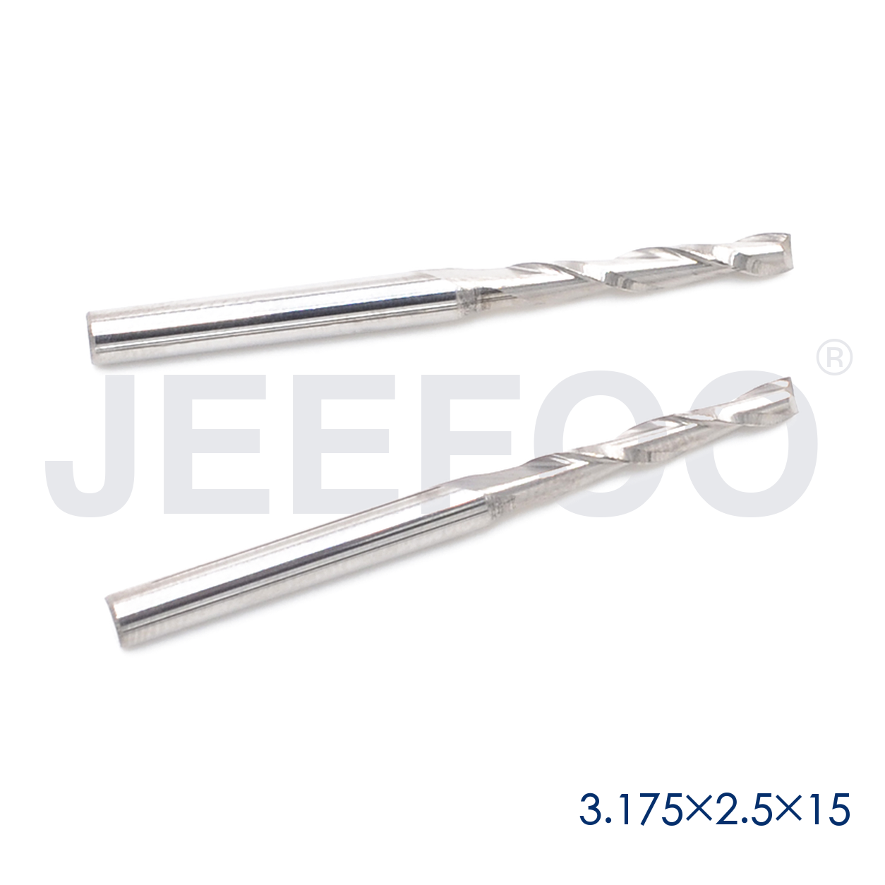 3.175x2.5x15 double flute CNC cutting tool
