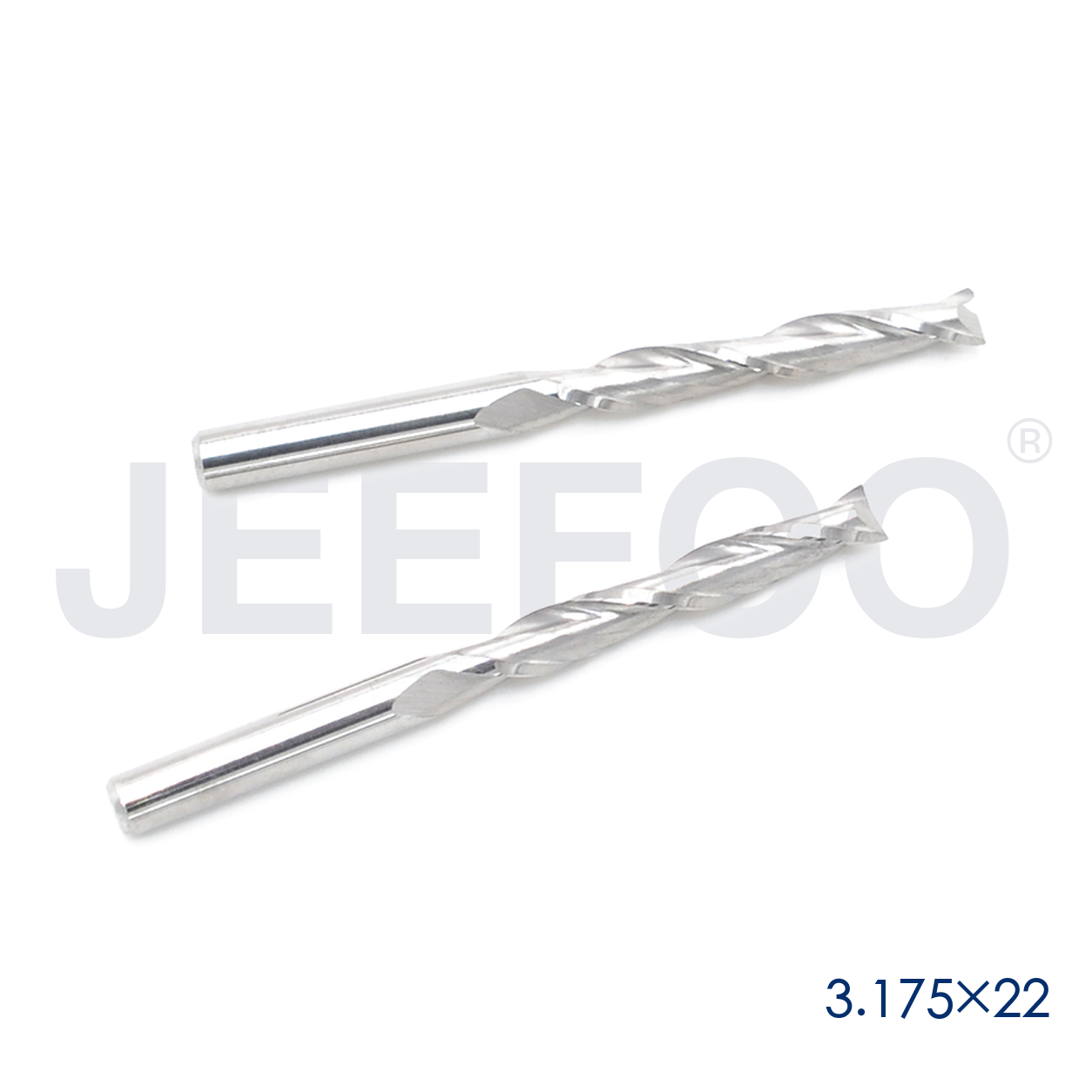 3.175x22 double flute CNC cutting tool