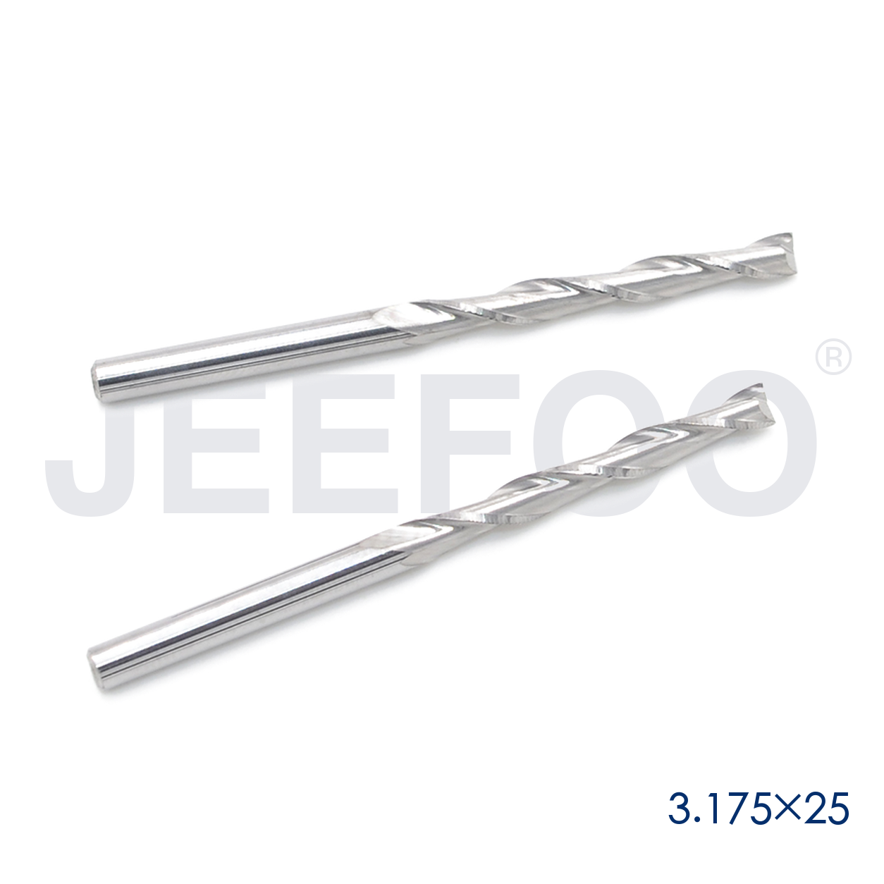 3.175x25 double flute CNC cutting tool