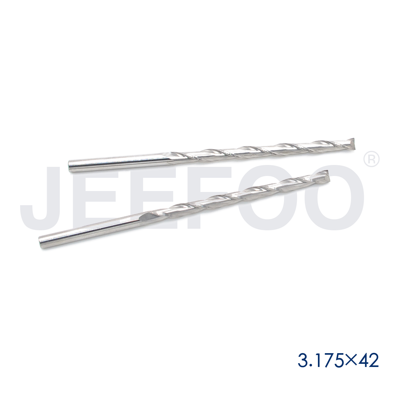 3.175x42 double flute CNC cutting tool