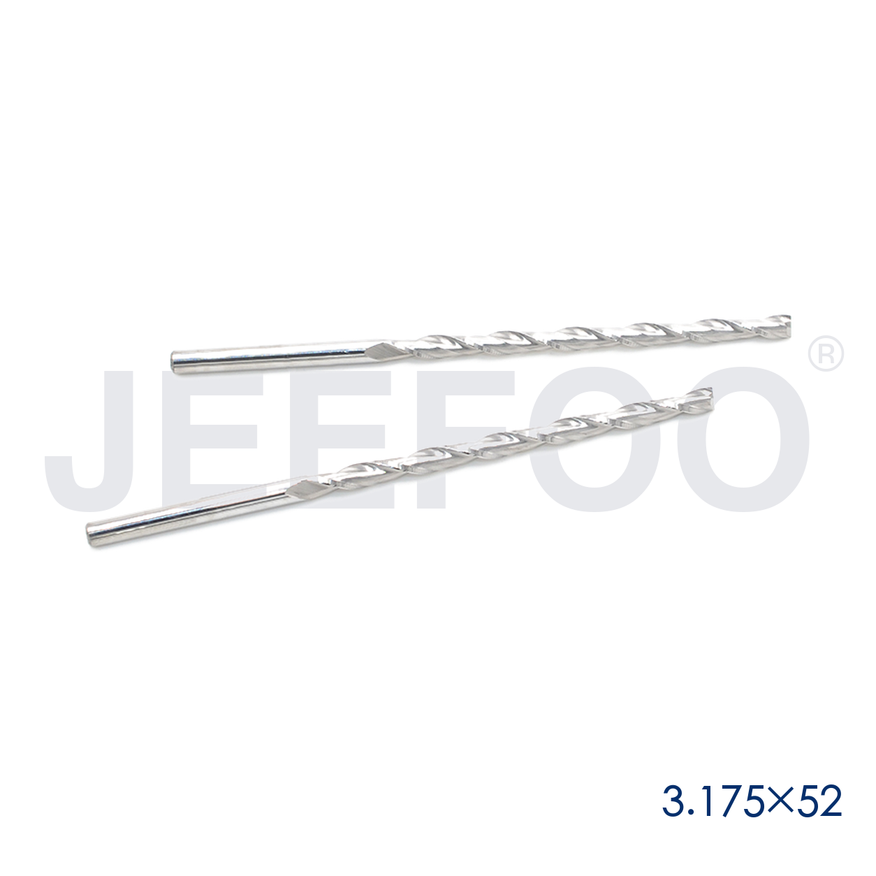 3.175x52 double flute CNC cutting tool