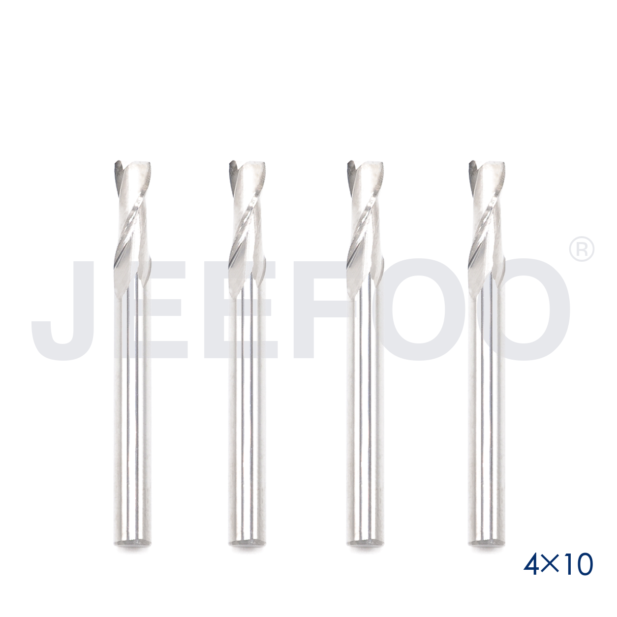 4x10 Two Spiral Flute Bits solid carbide end mill