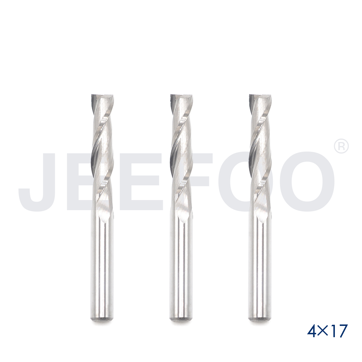 4x17 Two Spiral Flute Bits solid carbide end mill