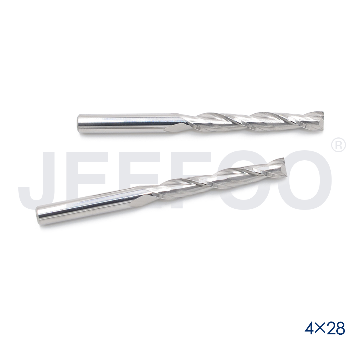 4x28 double flute CNC cutting tool