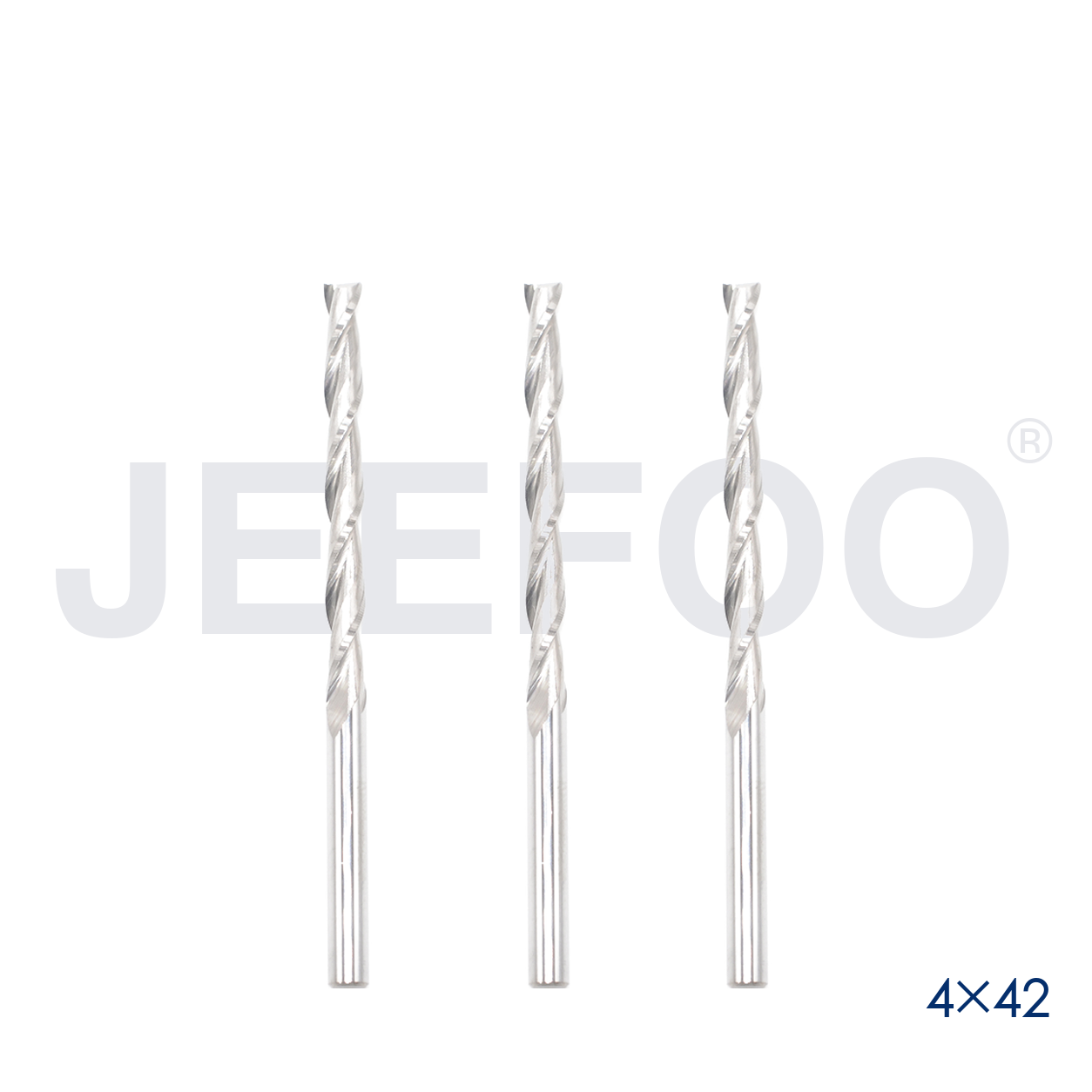 4x42 Two Spiral Flute Bits solid carbide end mill