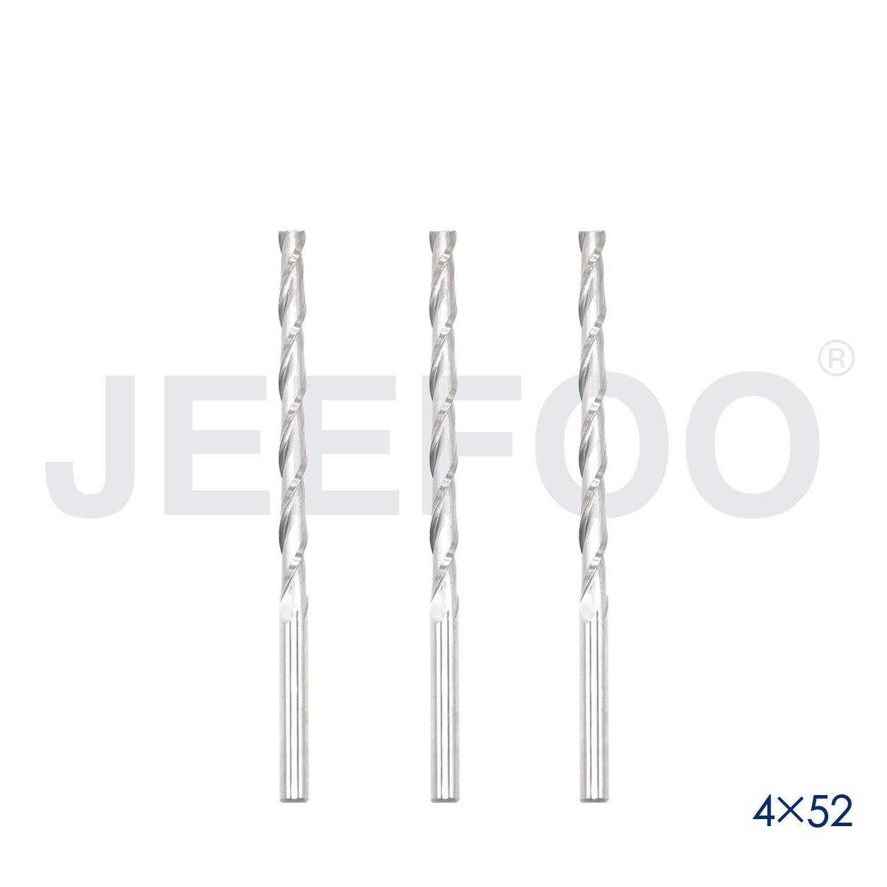 4x52 Two Spiral Flute Bits solid carbide end mill