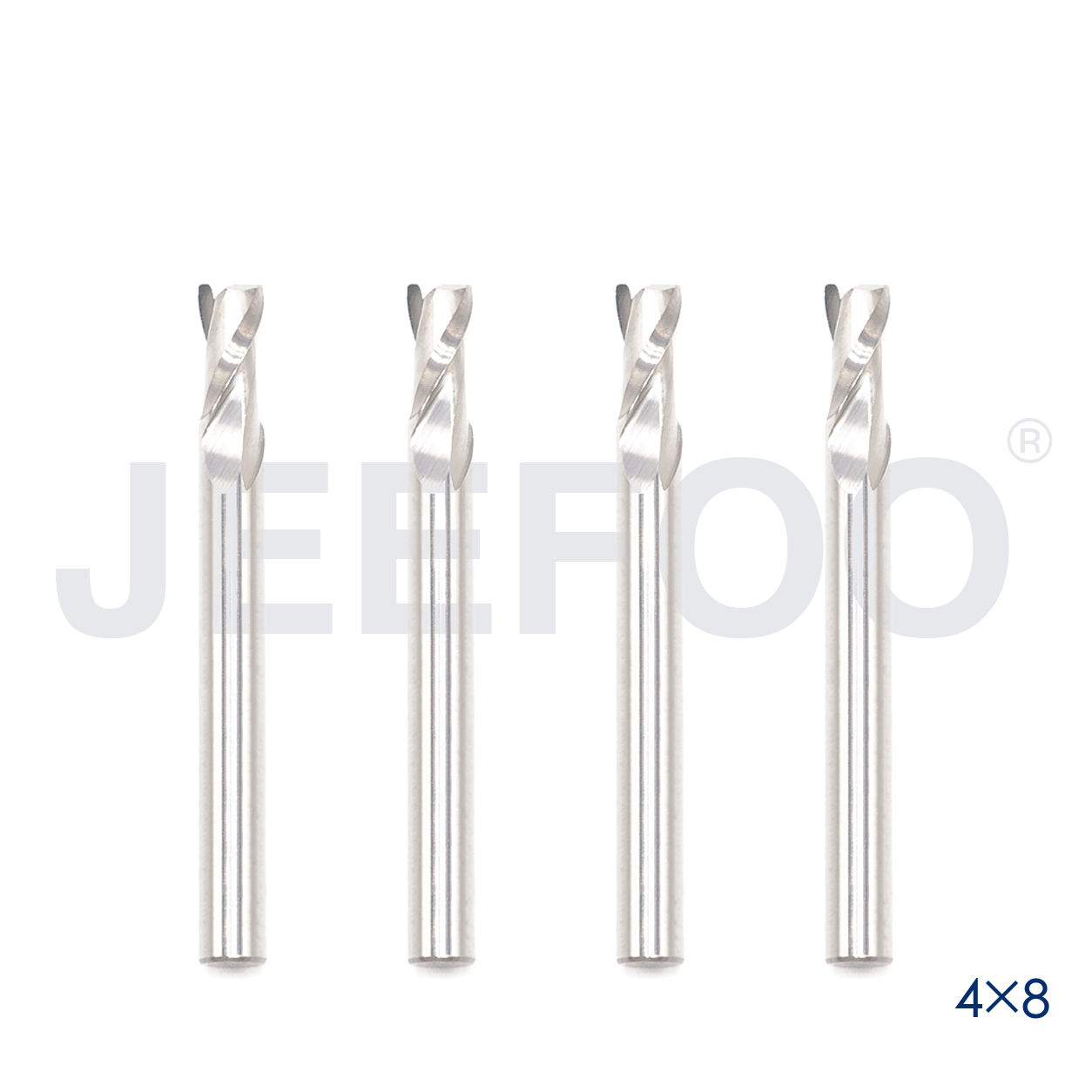 4x8 Two Spiral Flute Bits solid carbide end mill