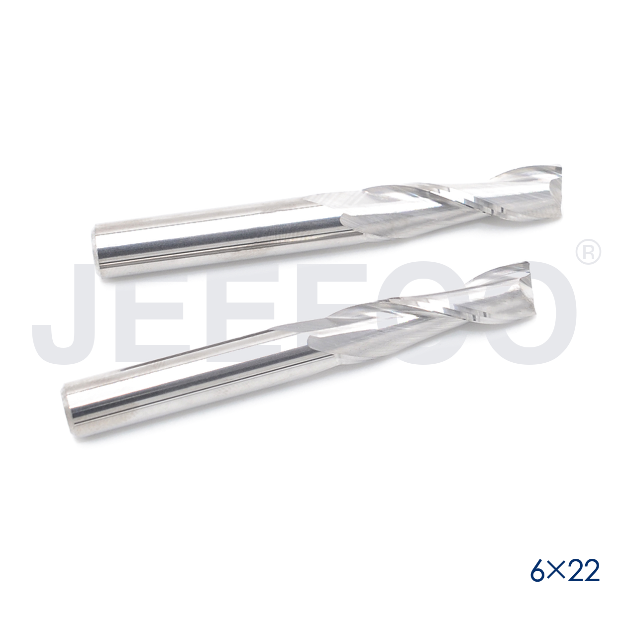 6x22 double flute CNC cutting tool