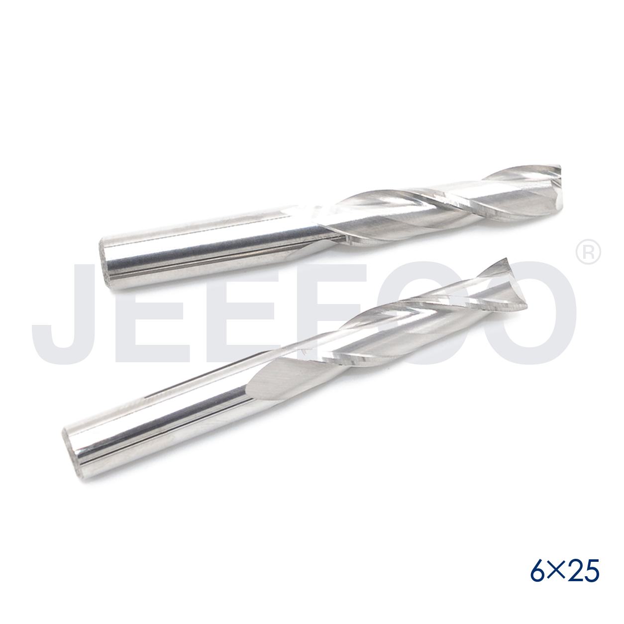 6x25 double flute CNC cutting tool
