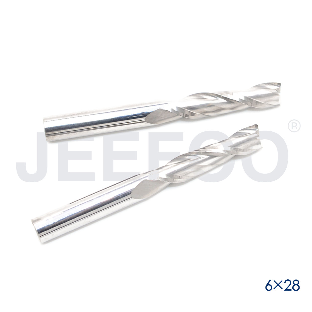 6x28 double flute CNC cutting tool