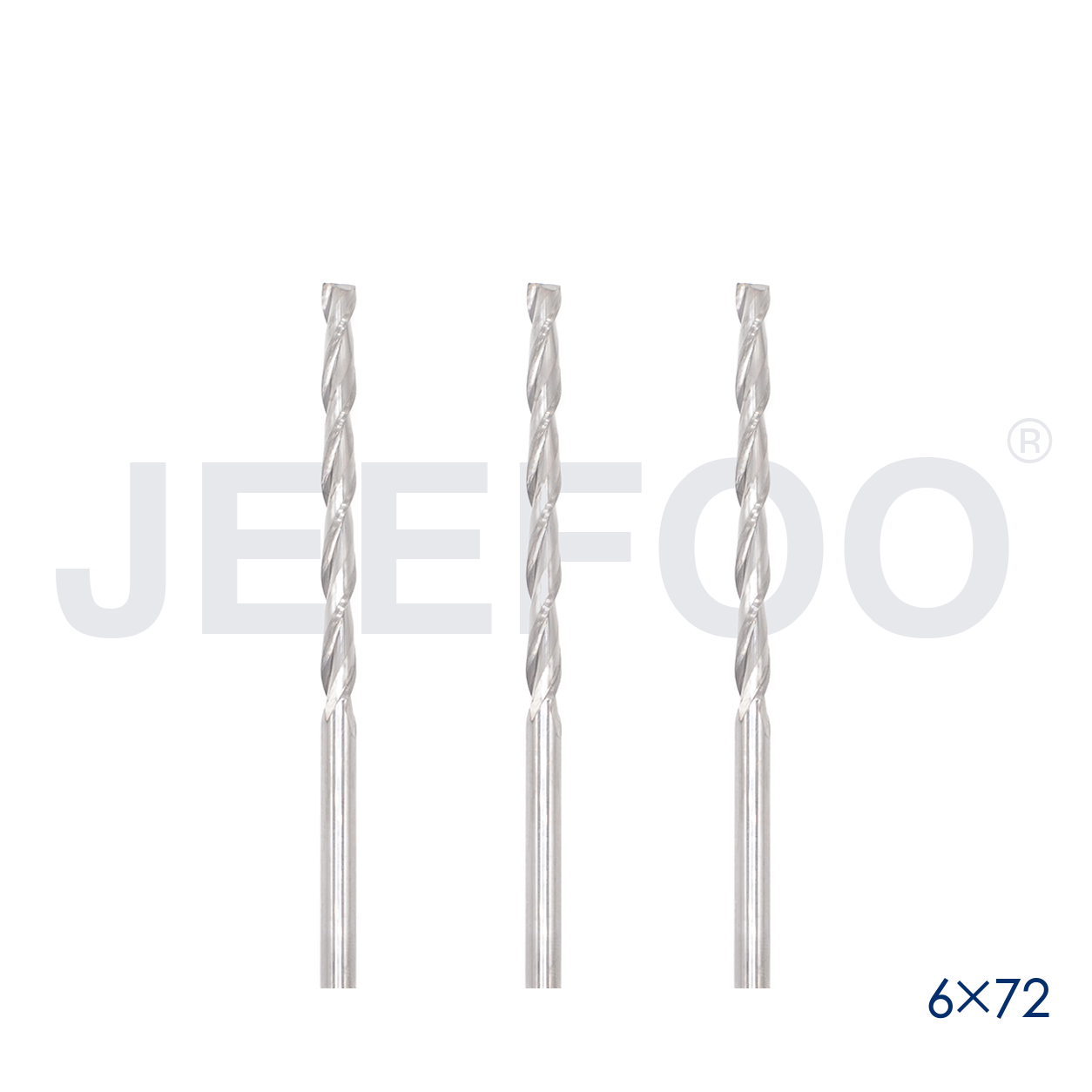 6x72 Two Spiral Flute Bits solid carbide end mill