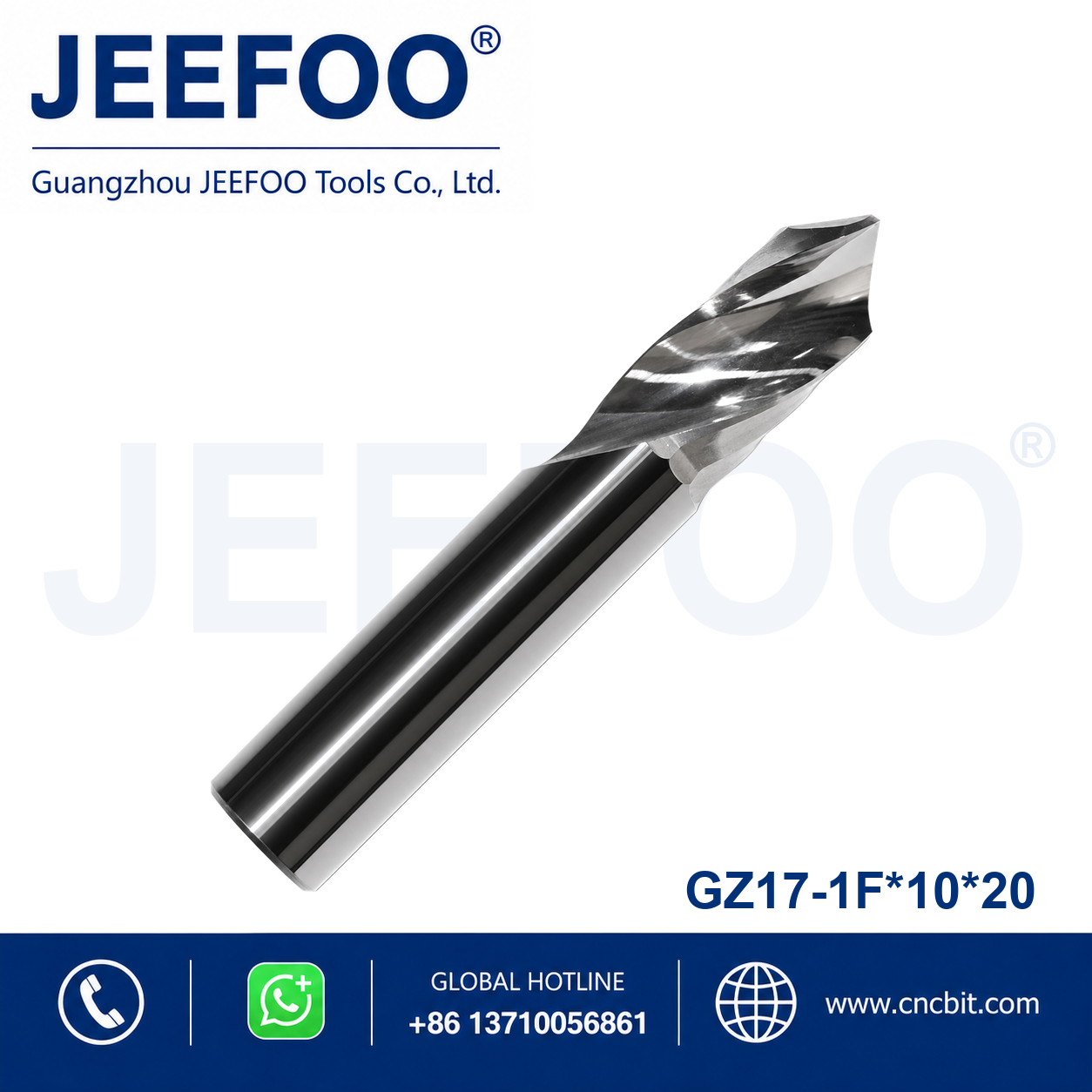10x20 imported single flute ball nose router bit for CNC machining
