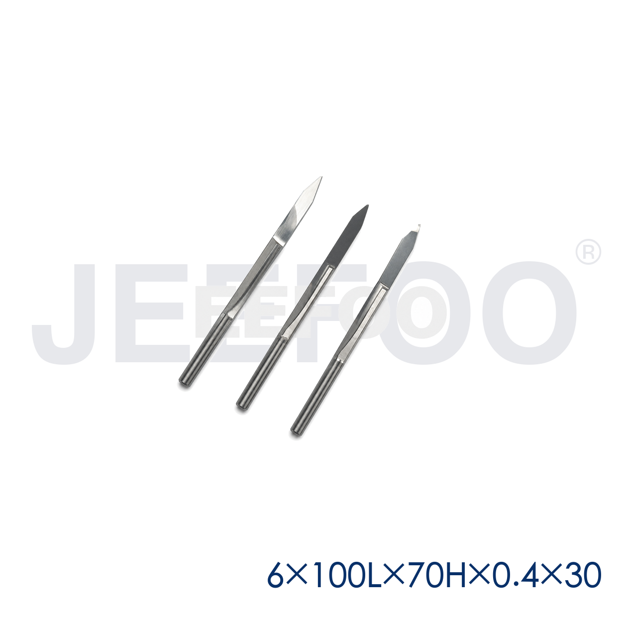 6x100Lx70Hx0.4x30 Long Cel Flat Bottom Engraving Bit detail B