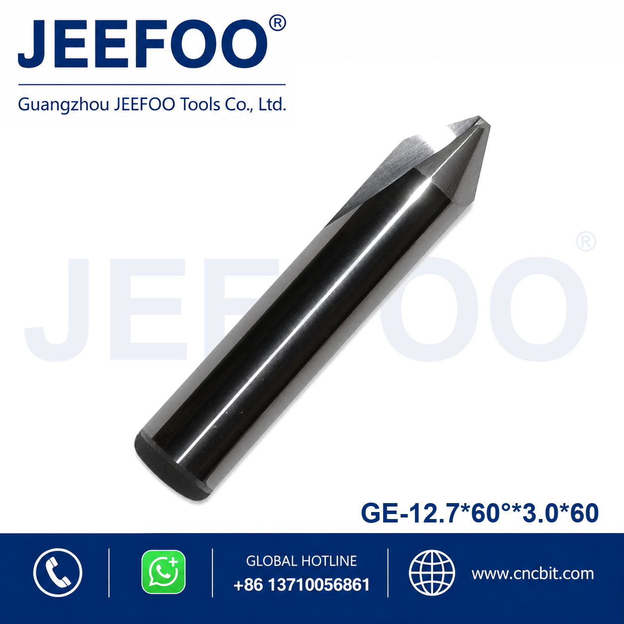 12.7x60x3.0x60 GE taper flat end mill product image