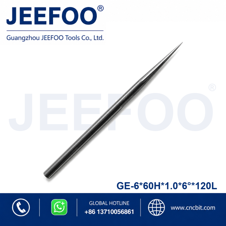 6x60Hx1.0x6x120L Long Cel Double Straight Flute Taper Flat End Mill Cutting Bit product image
