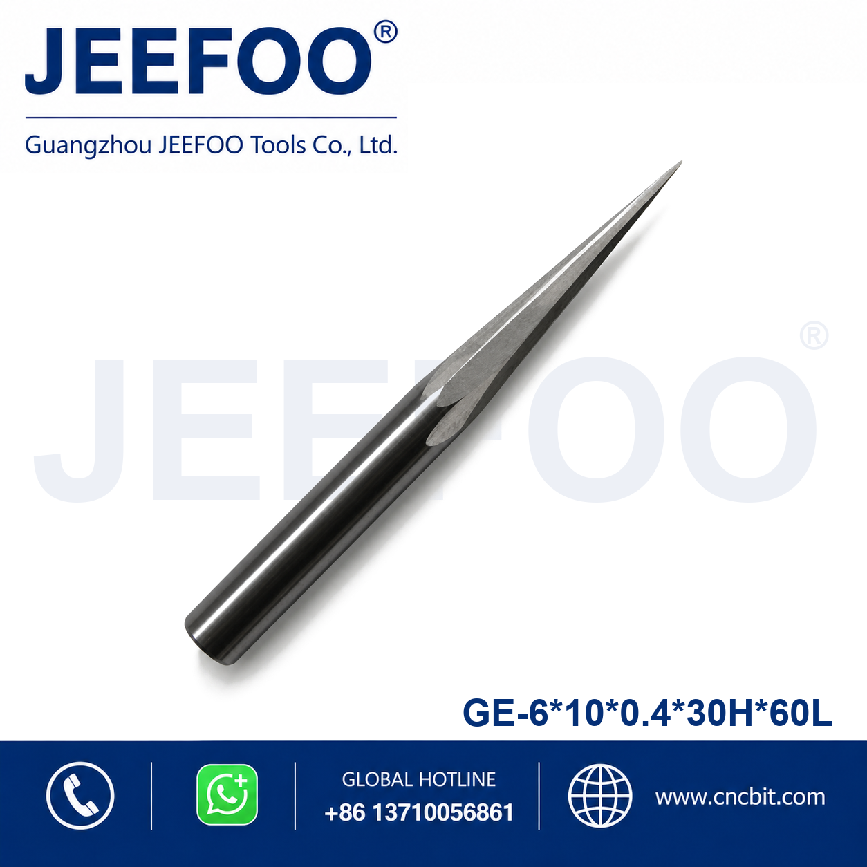 6x10x0.4x30Hx60L GE taper flat end mill product image