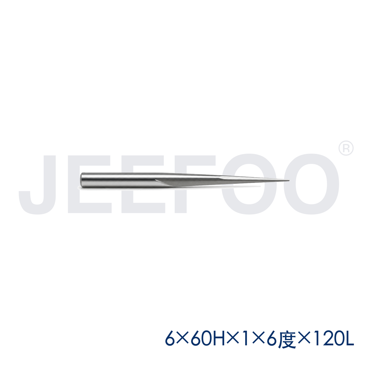 6x60Hx1.0x6x120L GE taper flat end mill dimensions B