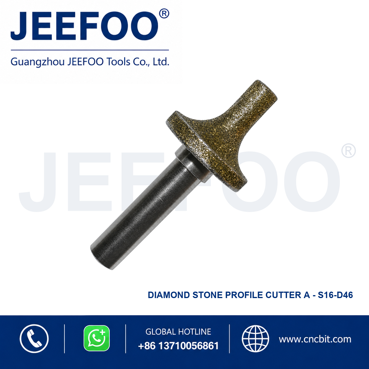 16mm D46 A-Type Diamond Stone Forming Bit