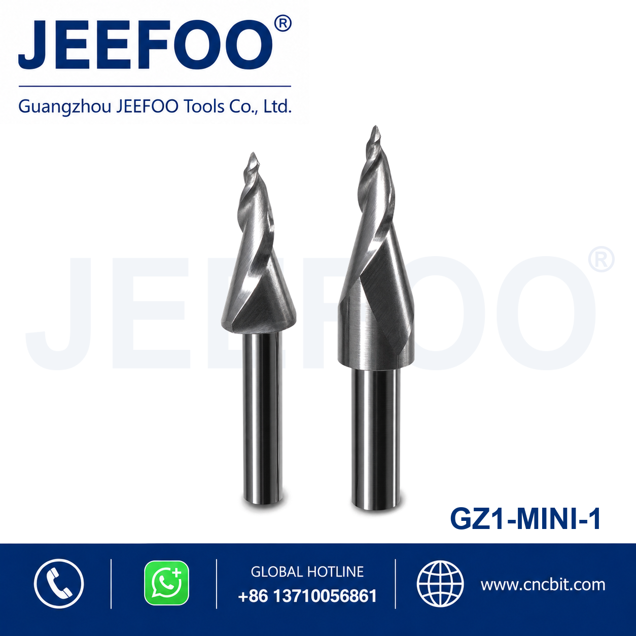 GZ1-MINI Type 1 CNC Mini Word Acrylic Engraving End Mill for sign making