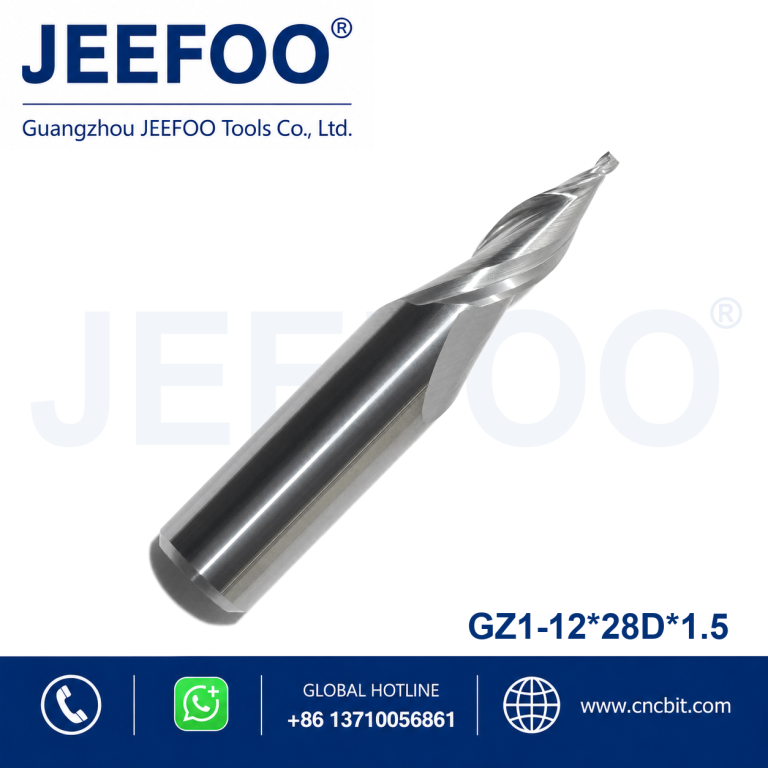 12x28Dx1.5 CNC Mini Word Acrylic Engraving End Mill for Acrylic Sign Making product image