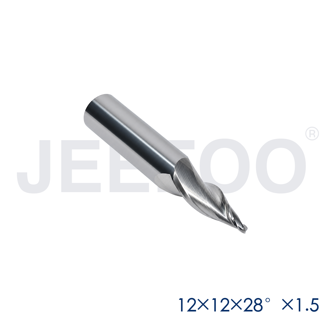 12xD12x28Dx1.5 CNC Mini Word Acrylic Engraving End Mill acrylic processing detail