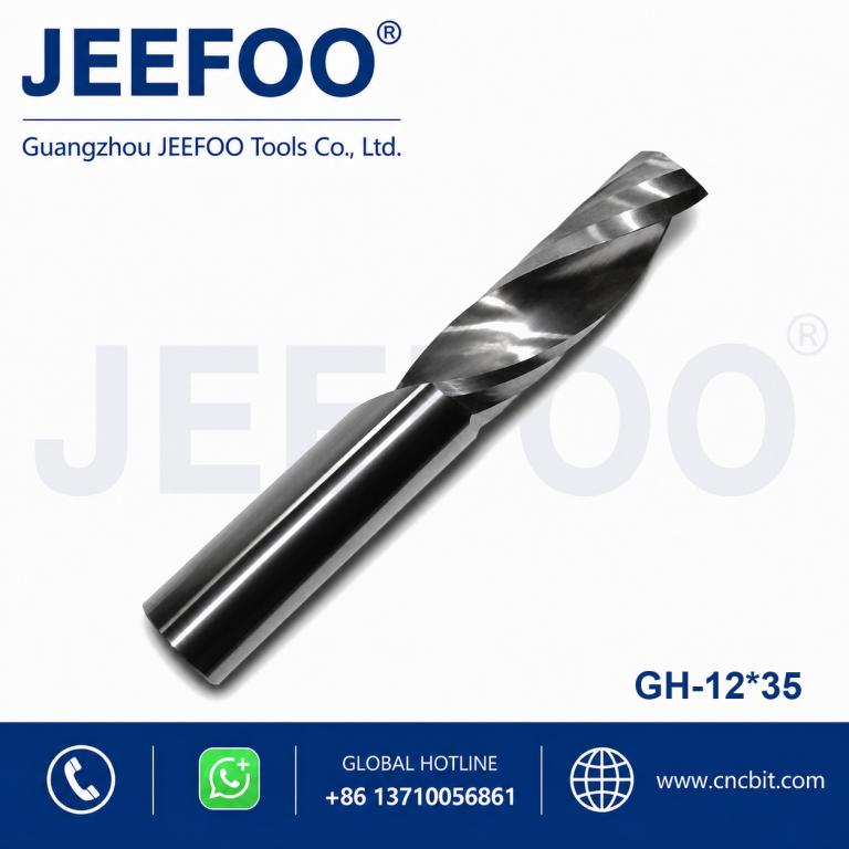 12x35 CNC Machines Tools Carbide Single Flute Spiral End Mill for Milling Cutter product image