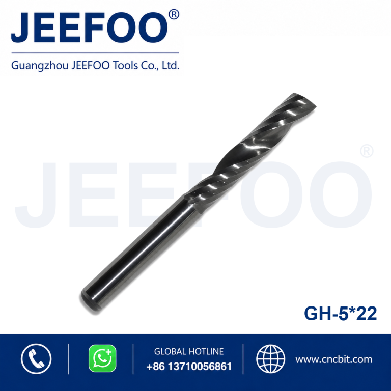 5x22 One flute bits cutting for arylic /One Flute Spiral Solid Carbide Router Bits product image