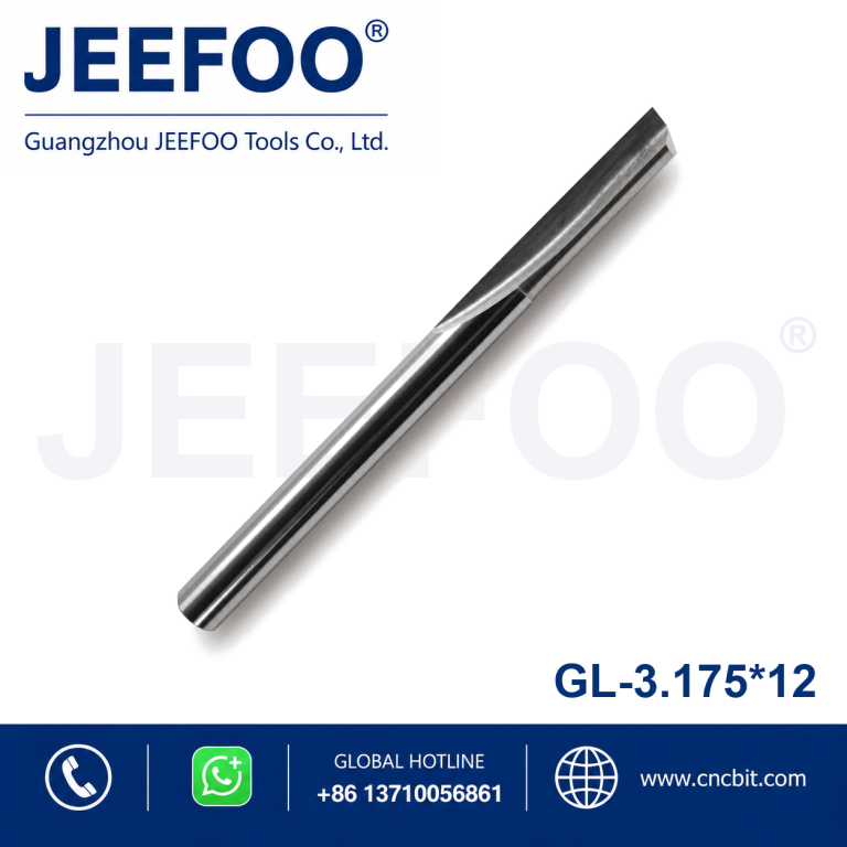 3.175x12 One Straight Flute Bits for CNC Router Engraving product image