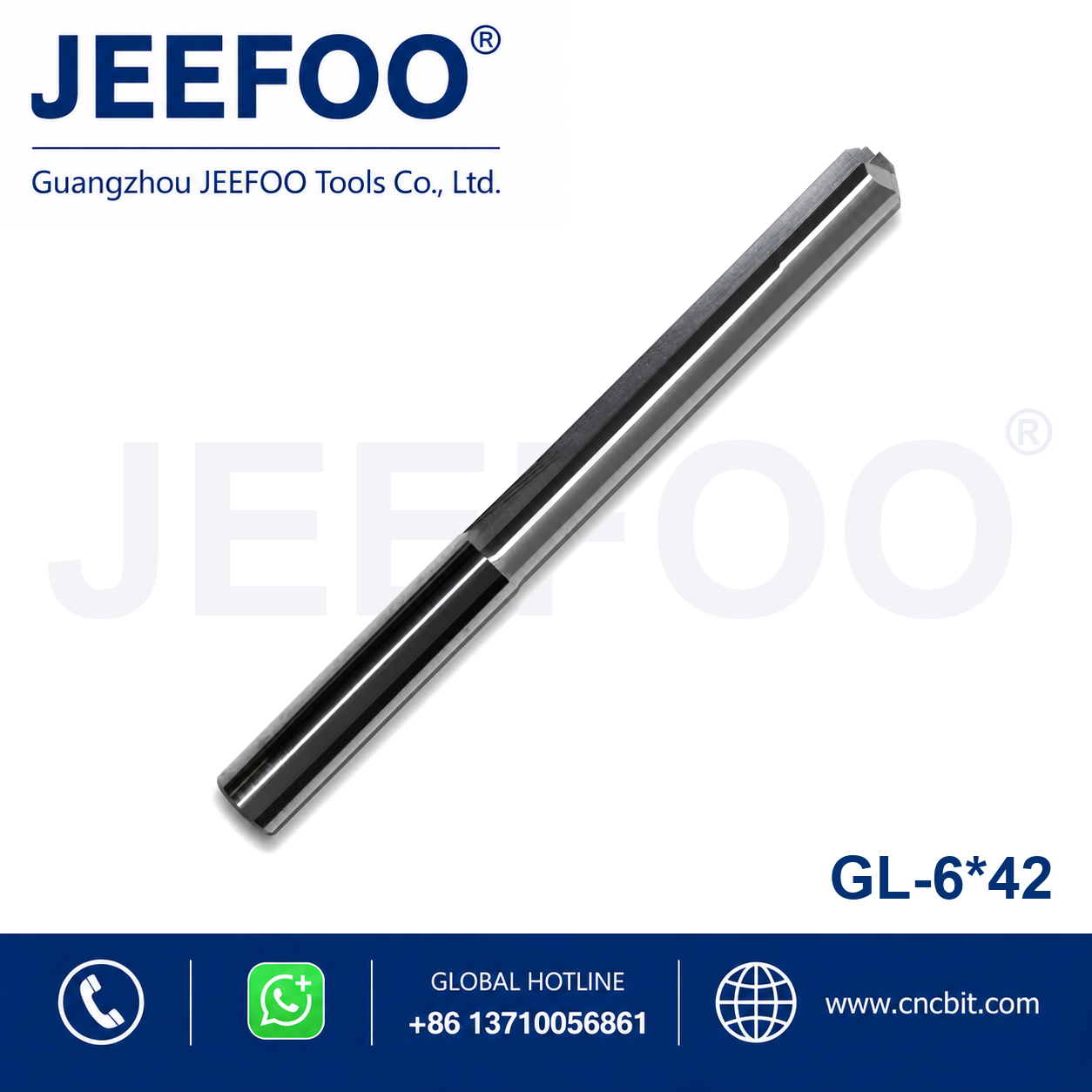 6x42 One Straight Flute Bits for CNC router