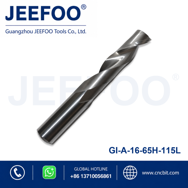 16x15Hx115L Single Flute Helical Tungsten Carbide Milling Cutter CNC Engraving Tool for PVC Foam Aluminum Plate product image