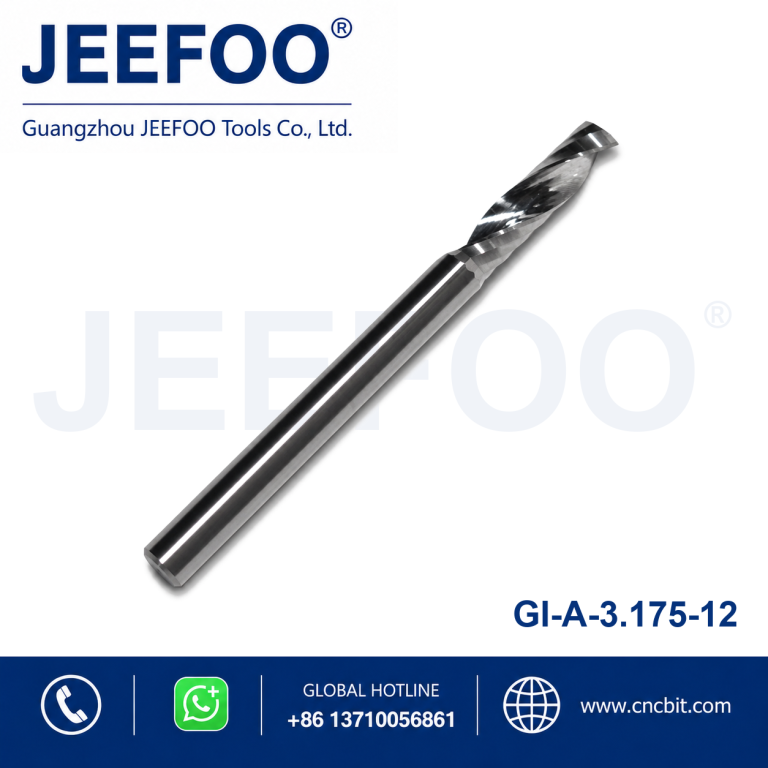 3.175x12 Hot Sale A Quality Single Flute Spiral Router CNC Bits End Mill Cutting for Acrylic & PVC OEM & ODM Supported product image