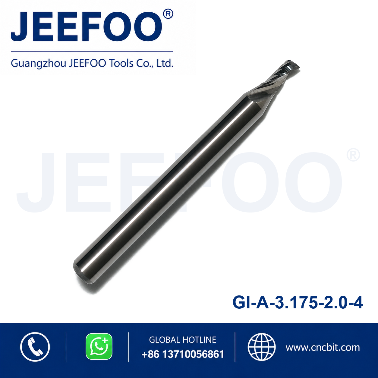 3.175x2.0x4 one flute router bit