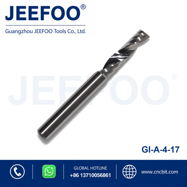4x17 Single Flute Spiral Carbide End Mill Tungsten Steel CNC Engraving Tool for Acrylic PVC Plastic Aluminum Cutting product image