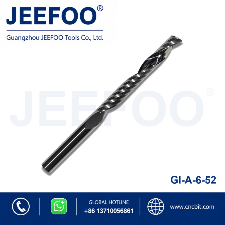 Aluminium Processing cutting Single Spiral Flute End Mill Steel CNC Router Tools product image