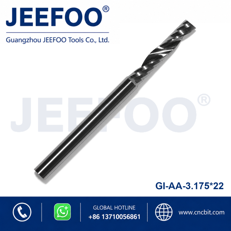 High Hardness AA Single Spiral CNC Router Bit Anti-Chipping Acrylic Cutter product image