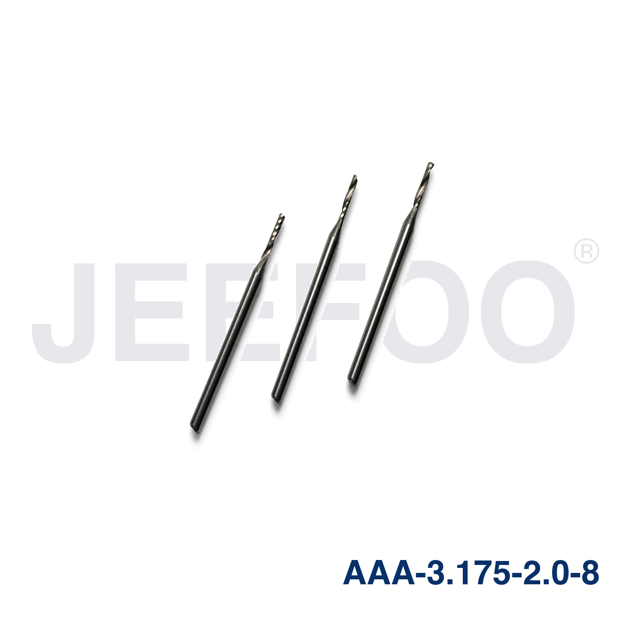 Three spiral flute drill bits