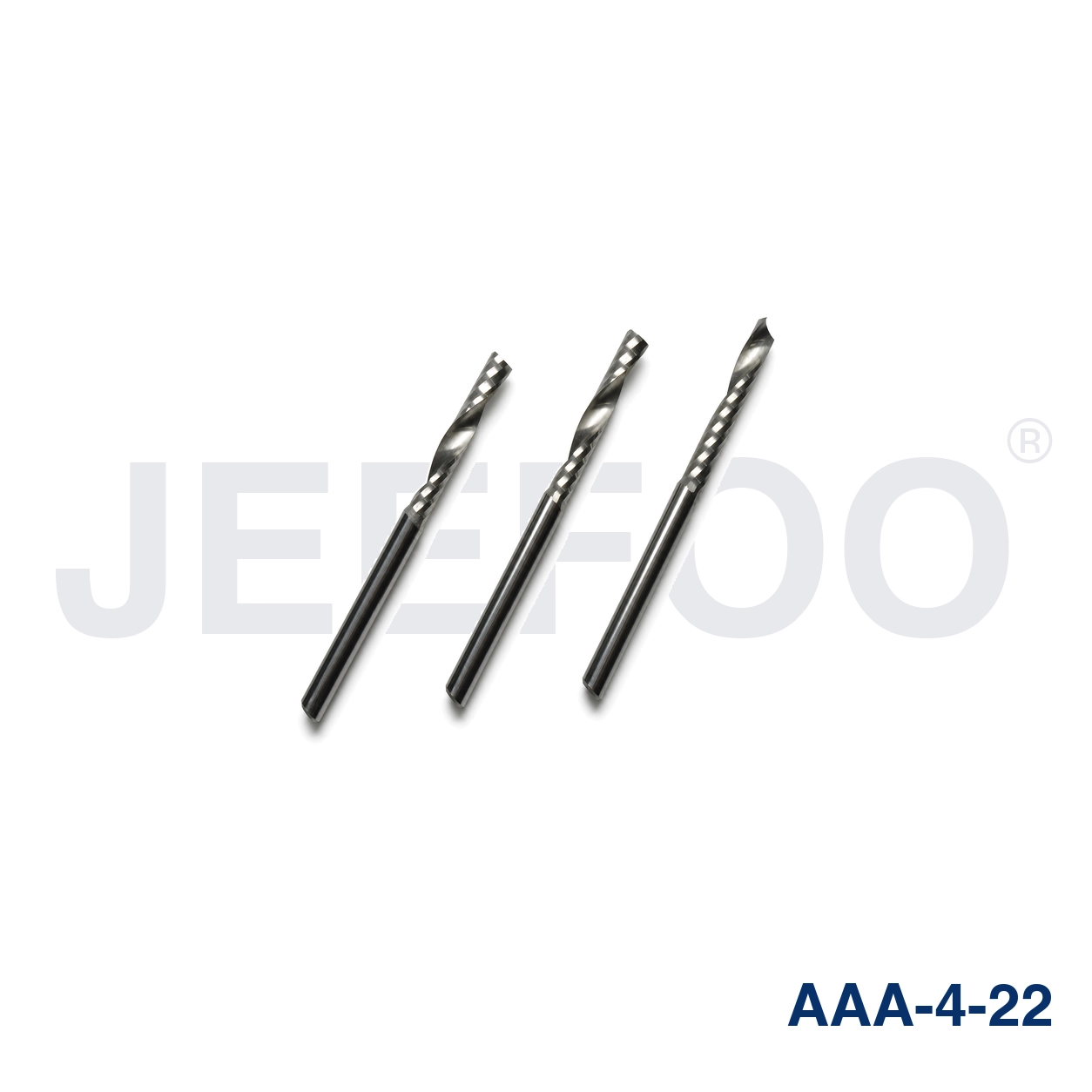 4x22 AAA single spiral flute CNC router bit detail B