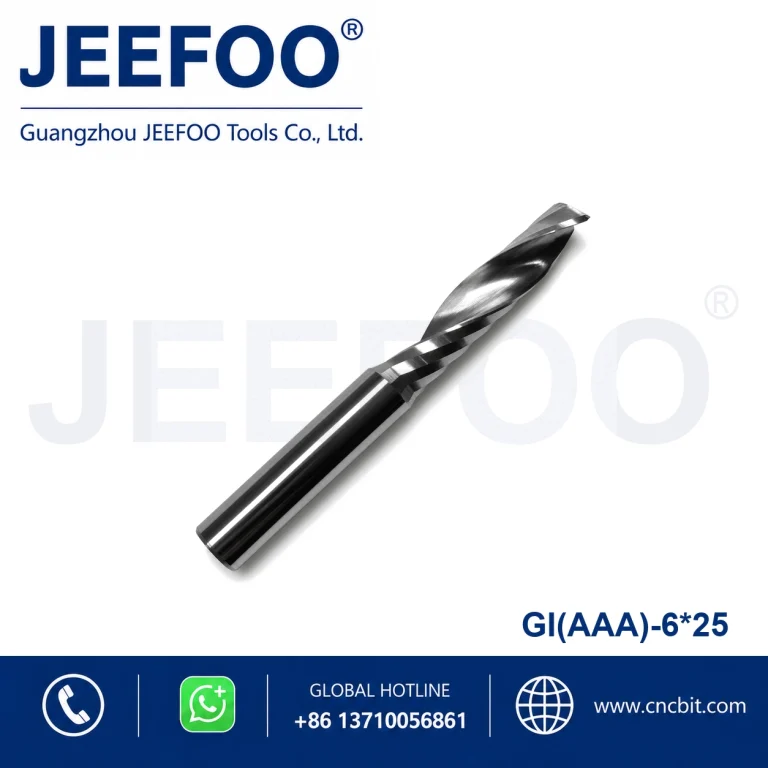 6x25 AAA Premium Single Spiral Flute CNC Router Bit Special for Acrylic Board Processing product image
