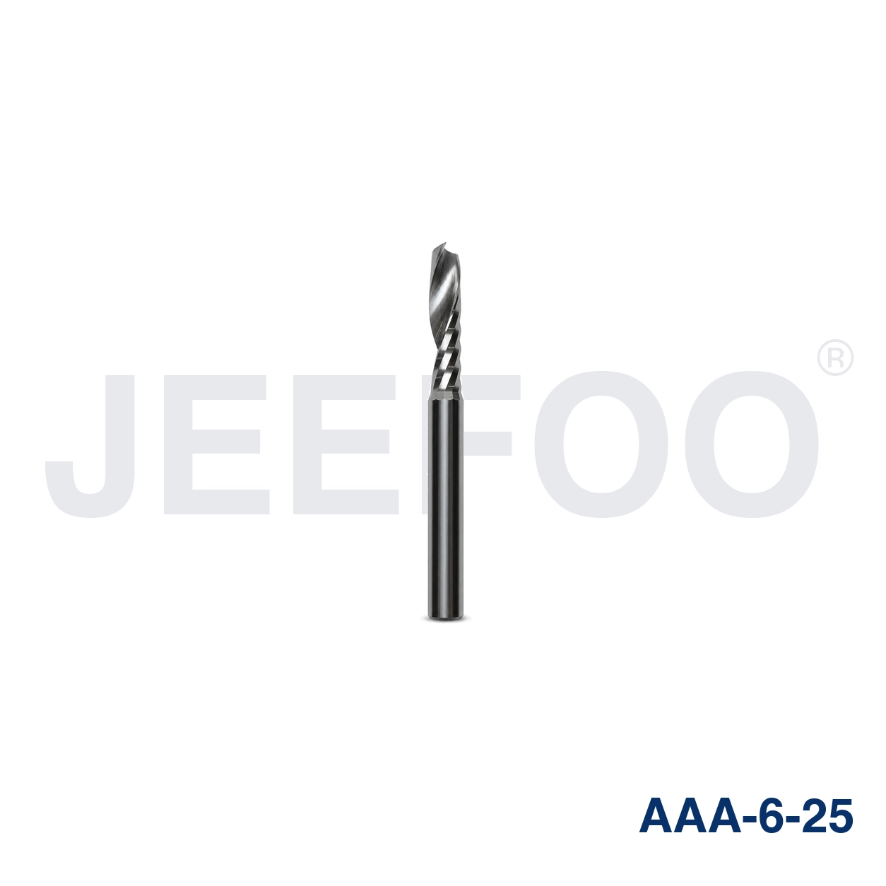 6x25 AAA single spiral flute CNC router bit detail A